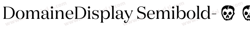 DomaineDisplay Semibold字体转换
